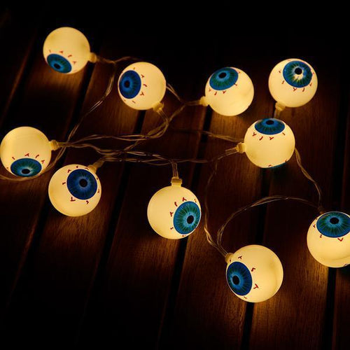 Halloween Spooky Eyeballs String Lights