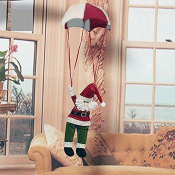 Hanging Parachute Santa Doll