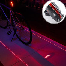 Load image into Gallery viewer, LED Laser Projector Bicycle Taillight