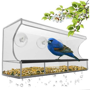 Hangout Window Bird Feeder - Clear Wild Bird Viewing