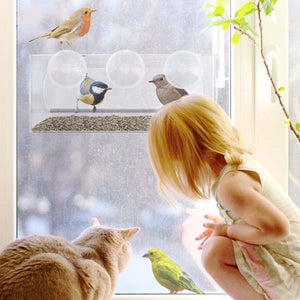 Hangout Window Bird Feeder - Clear Wild Bird Viewing