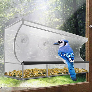 Hangout Window Bird Feeder - Clear Wild Bird Viewing