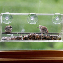 Load image into Gallery viewer, Hangout Window Bird Feeder - Clear Wild Bird Viewing