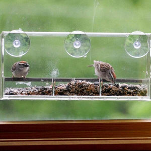 Hangout Window Bird Feeder - Clear Wild Bird Viewing