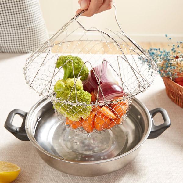 Foldable Multi-Purpose Deep Fry Basket