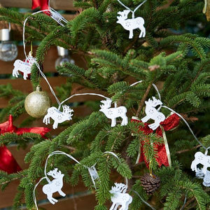 LED Christmas Reindeer String Lights (Battery Operated)