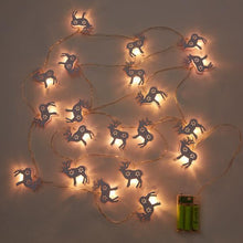 Load image into Gallery viewer, LED Christmas Reindeer String Lights (Battery Operated)