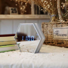 Load image into Gallery viewer, Elegant Multi-functional Alarm Clock - It&#39;s a Mirror, Alarm, and a Night Light!