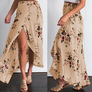 Floral Print Beach Skirt