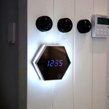 Load image into Gallery viewer, Elegant Multi-functional Alarm Clock - It&#39;s a Mirror, Alarm, and a Night Light!